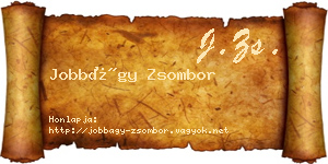 Jobbágy Zsombor névjegykártya